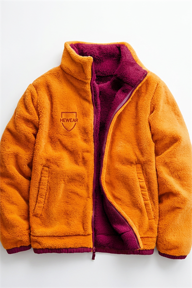 Çift Taraflı Giallo Rosso Peluş