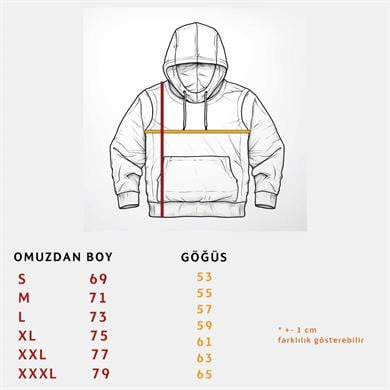 Giallo Rosso 4 Parca Kapşonlu