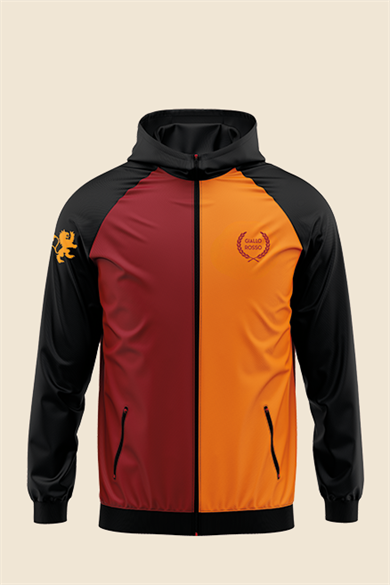 Giallo Rosso Parçalı Yağmurluk