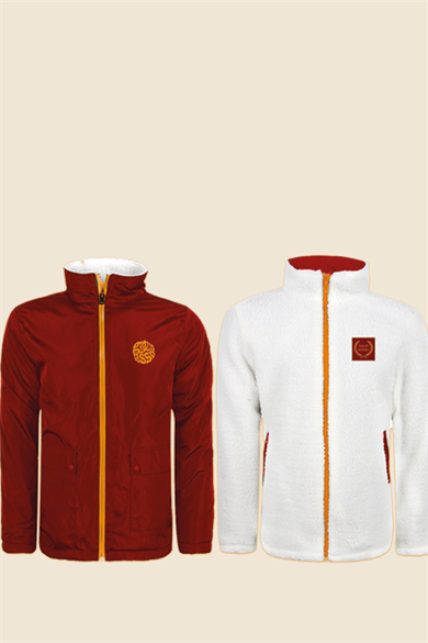 kırmızı çift taraflı mont gr