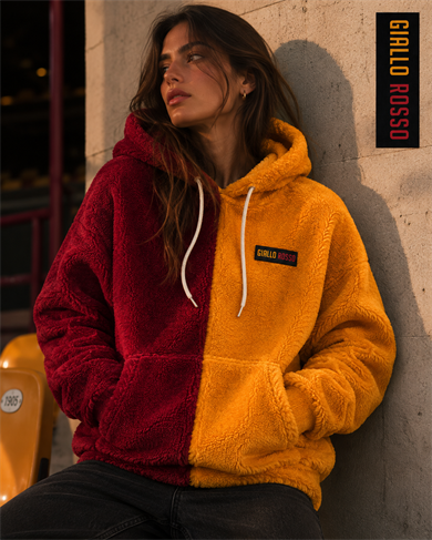 Parçalı Kapşonlu Teddy