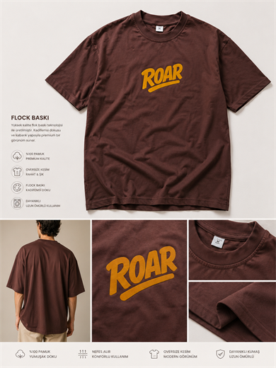 Roar Kahverengi Tshirt