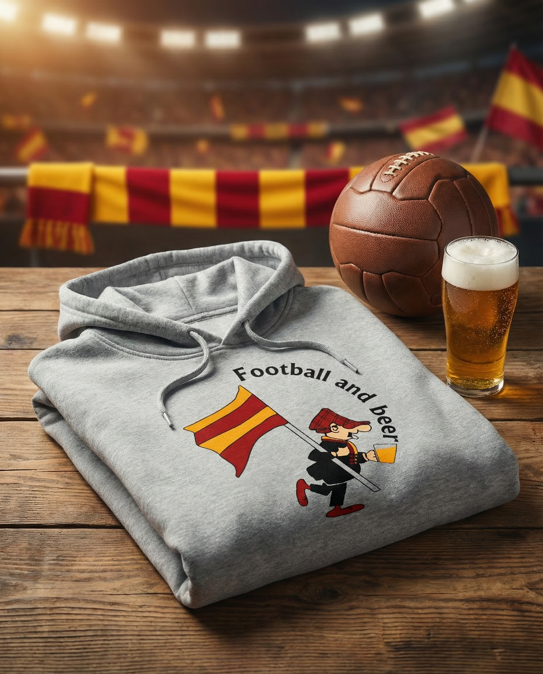 Football and Beer Hoodie