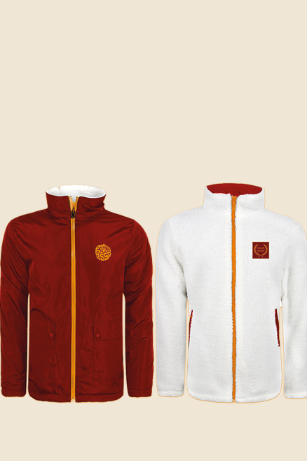 kırmızı çift taraflı mont gr