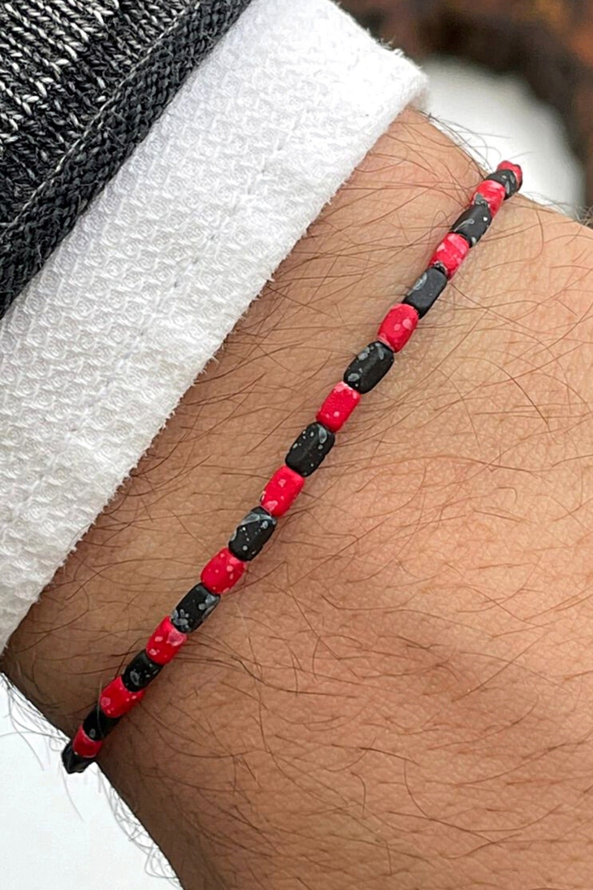 Dogal Taşlı Ayarlanabilir Unisex Bileklik
