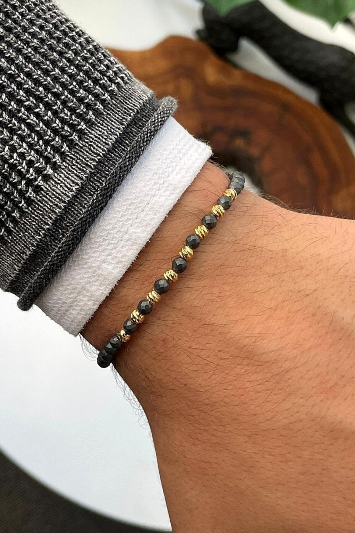 Dogal Taşlı Ayarlanabilir Unisex Bileklik