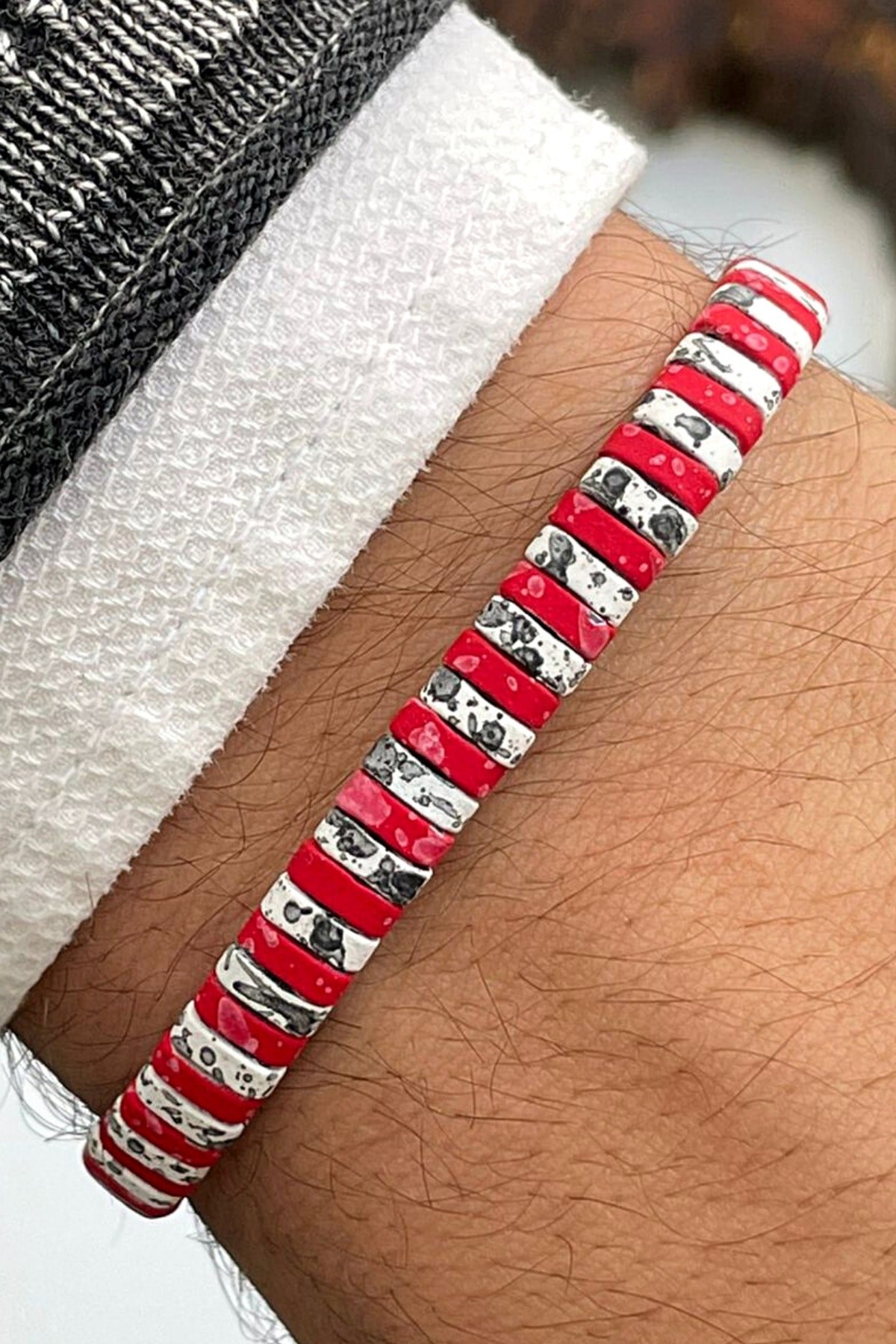 Dogal Taşlı Ayarlanabilir Unisex Bileklik