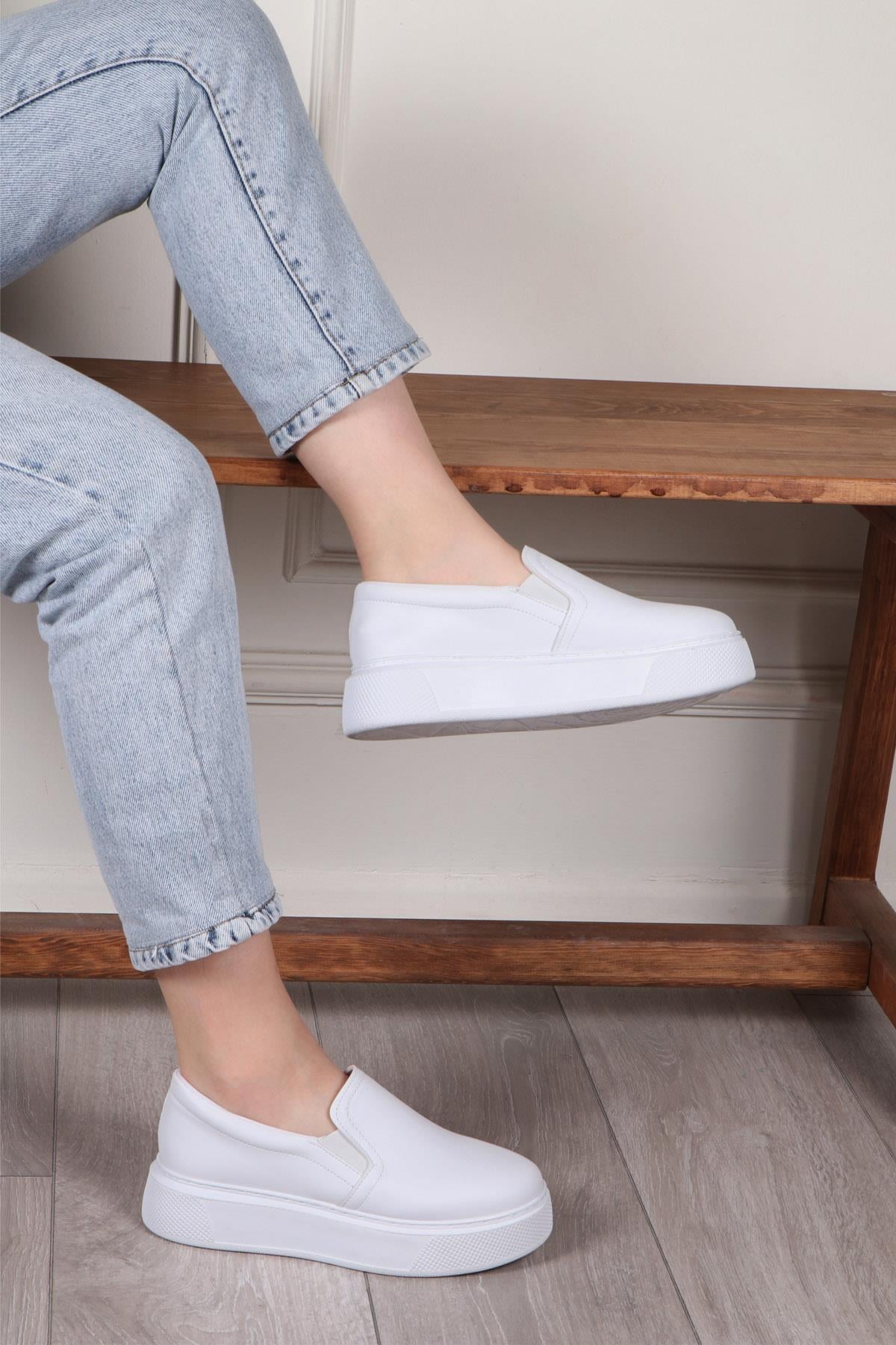 BEINSTEPS Ş-4 Kadın Sneaker Beyaz