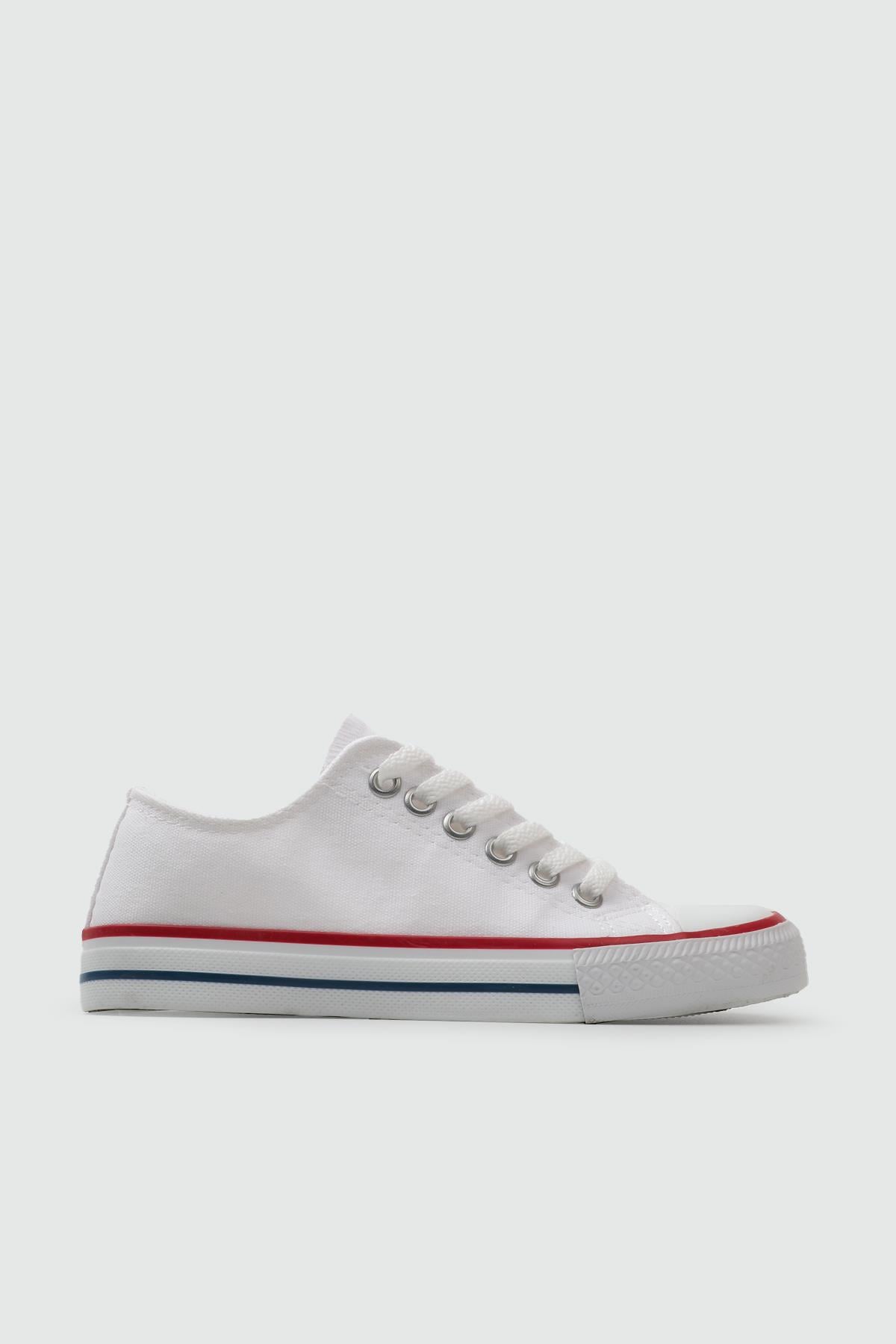 Conversy 25Y-20 Kısa İnce Taban Unisex Spor Beyaz