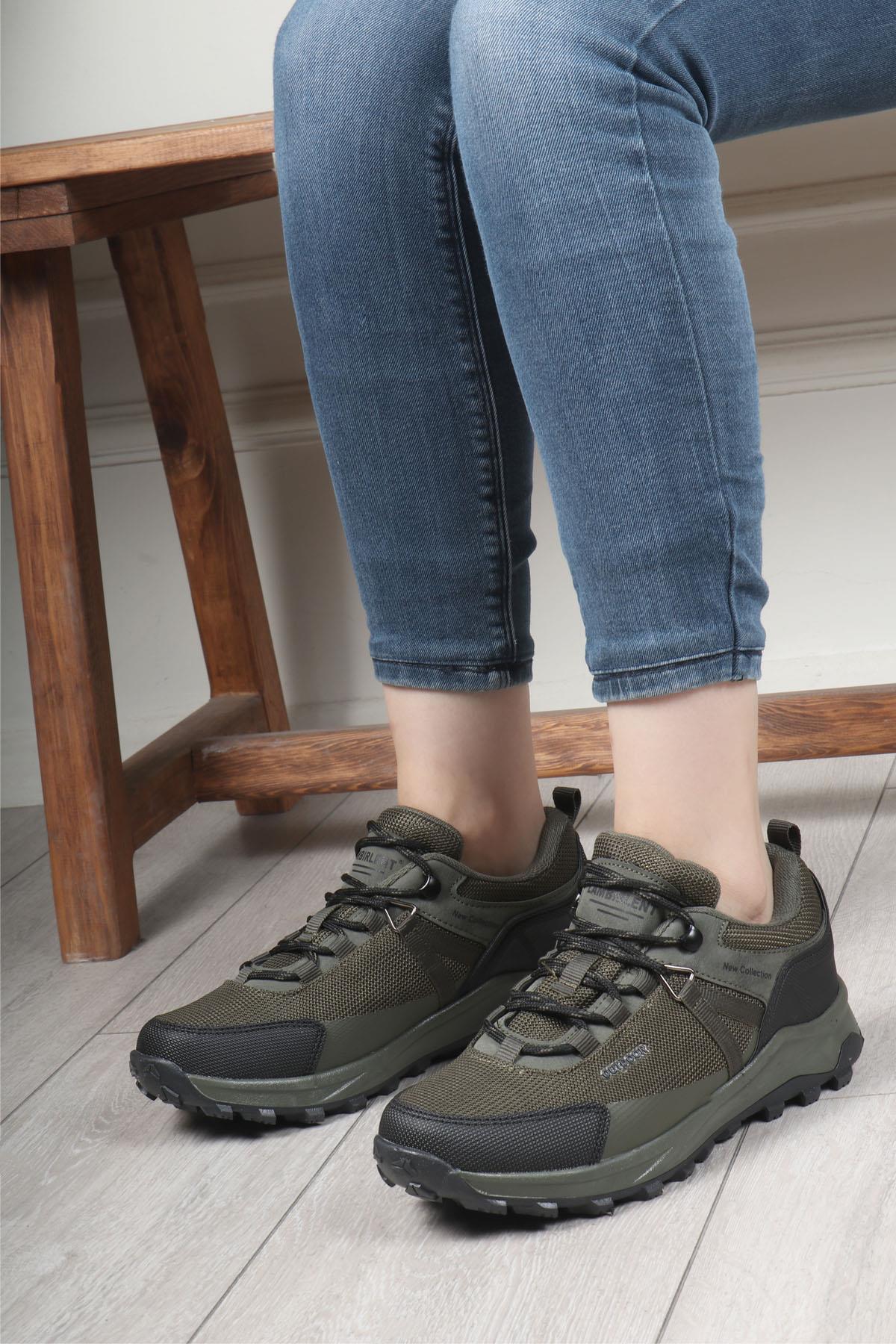 LAMBIRLENT 1300 Unisex Trekking Ayakkabı Haki Siyah