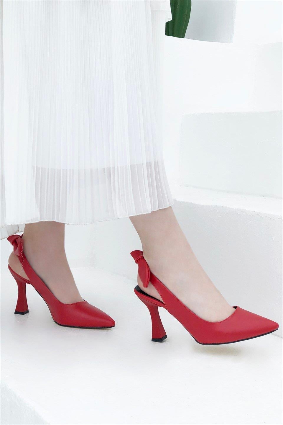My Bella 25Y Amanda Kadın Stiletto Kırmızı