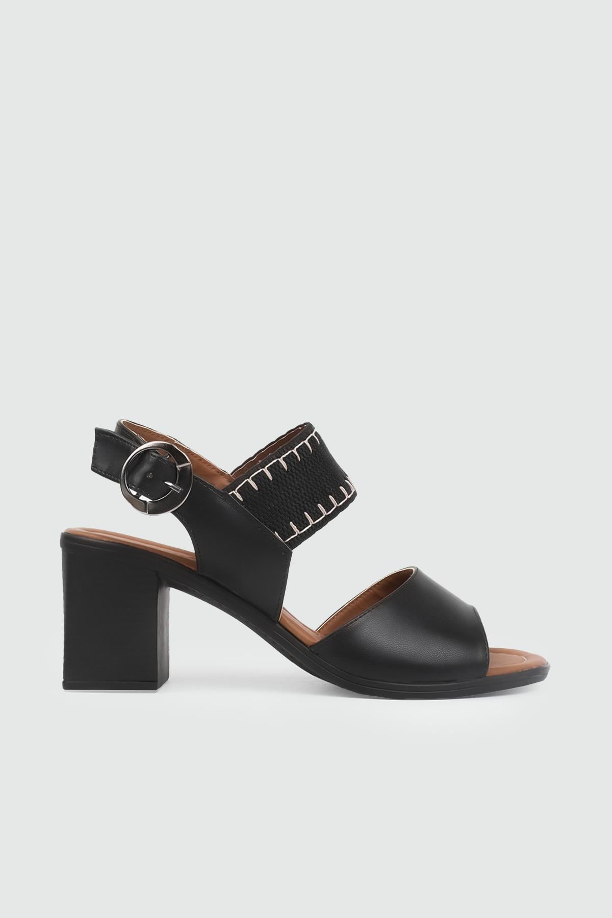 MY BELLA 25Y FRZ-1714 Elastik Dikişli Kadın Ayakkabı Siyah