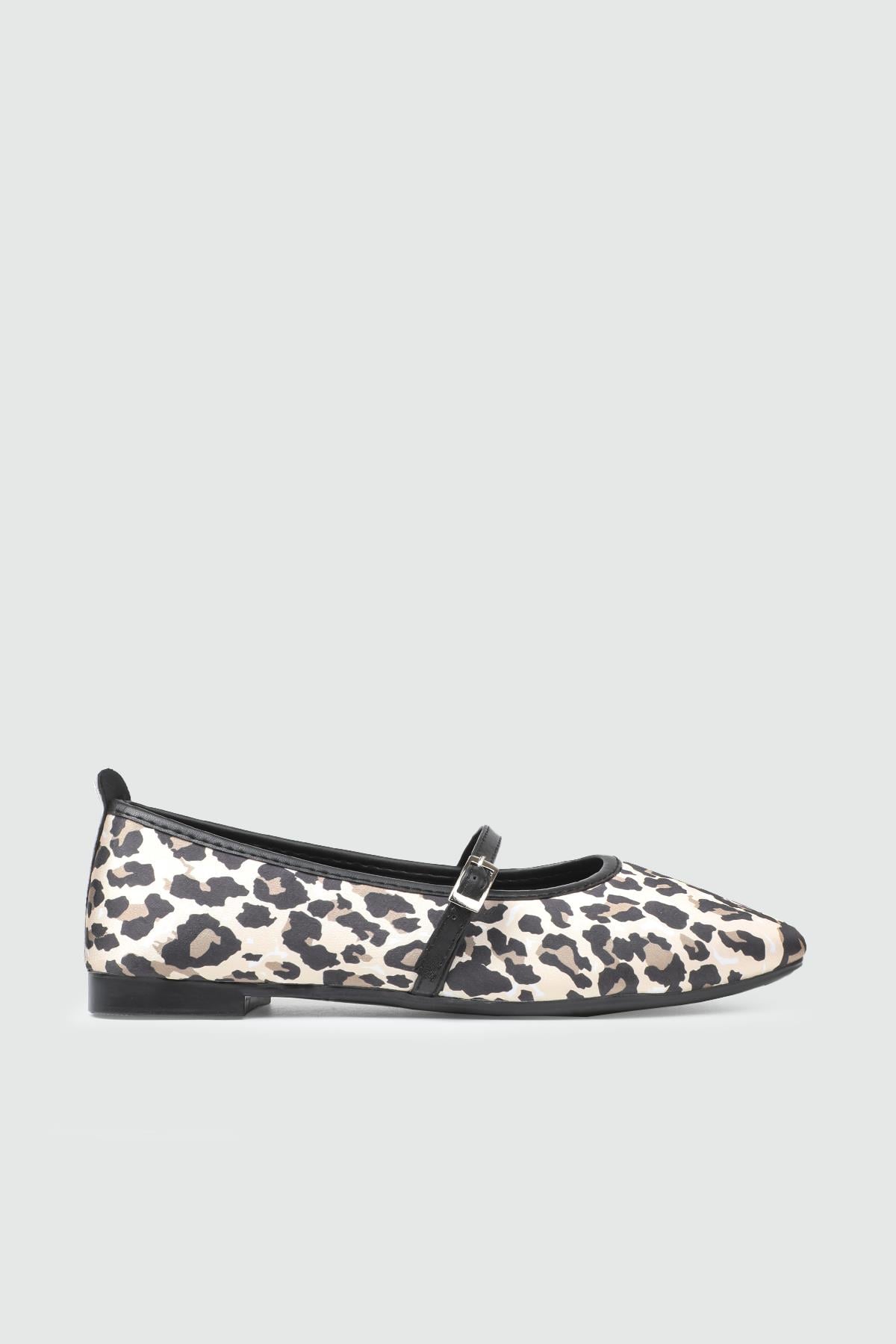 My Bella 25Y SDY-113 Bilekten Tokalı Kadın Babet Bej Leopar