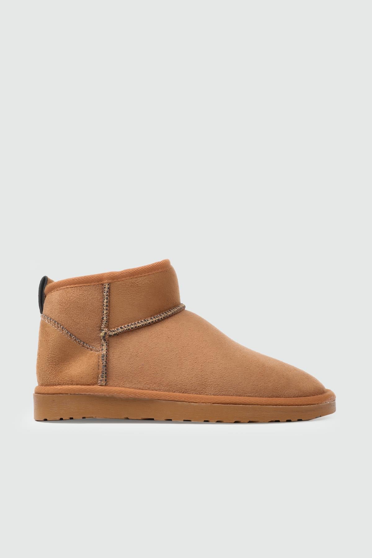 My Bella SDY-19 25K UB İnce Taban UGG Kadın Bot Taba