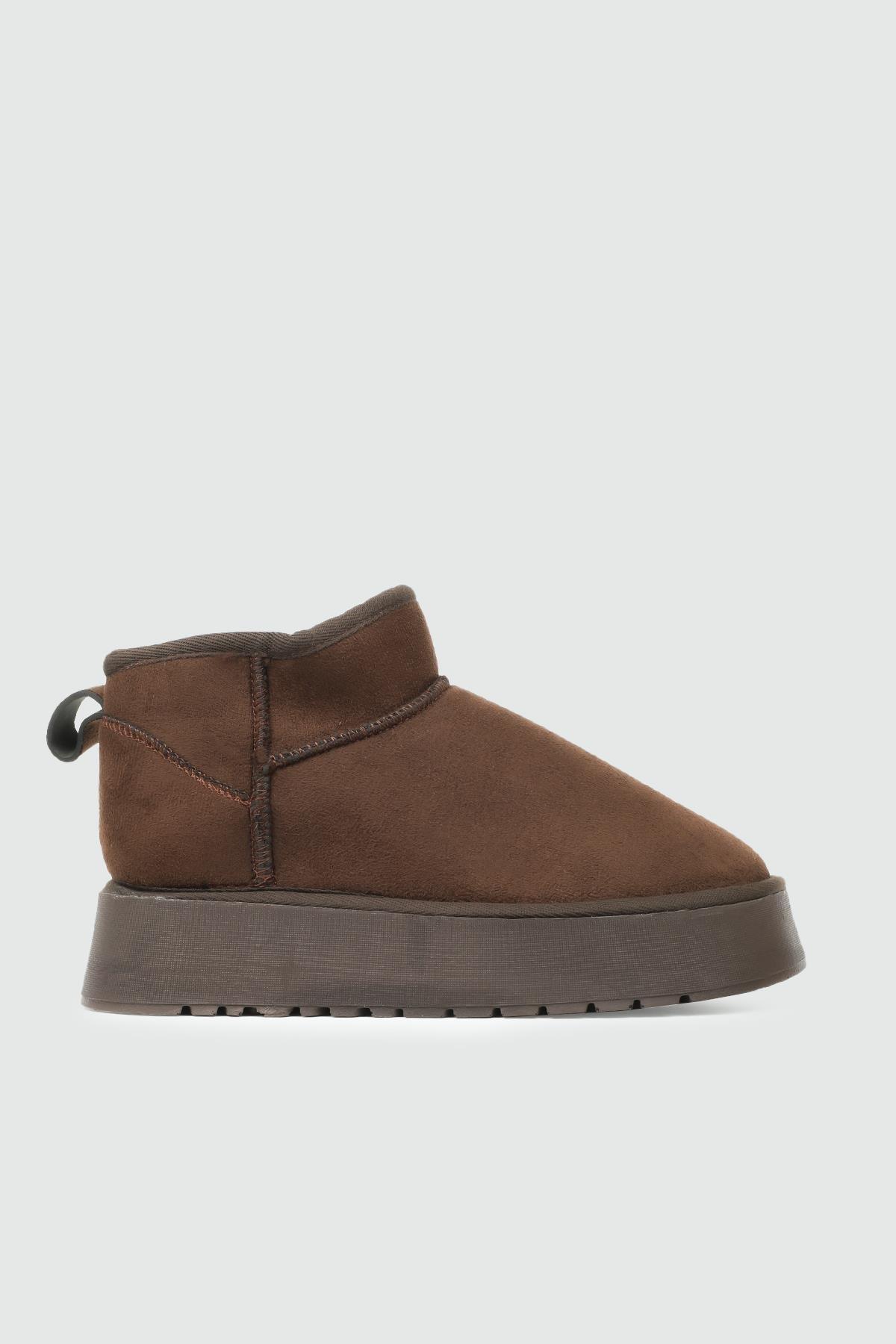 My Bella SDY-400 25K  Kalın Taban UGG Kadın Bot Kahve