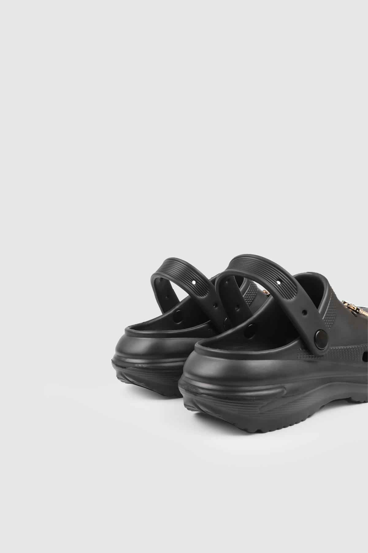 TWİNGO 25Y 210 Taşlı Unisex Terlik Siyah