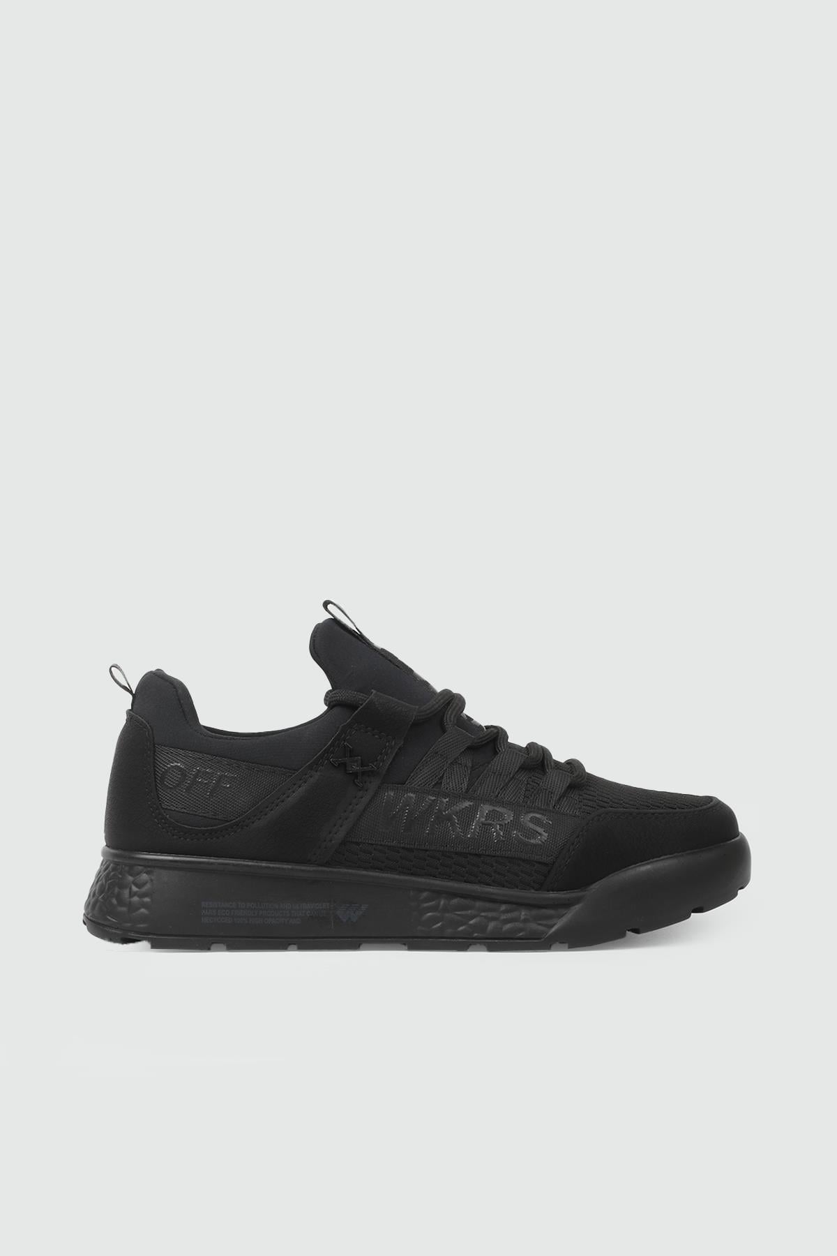 WİCKERS 25Y 2300 Anoraklı Unisex Spor Ayakkabı Siyah Füme Nubuk