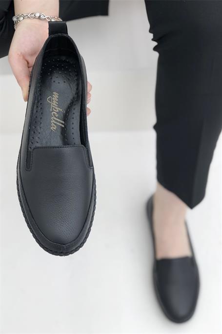 My Bella FRD-7010 Kadın Deri Ayakkabı Siyah