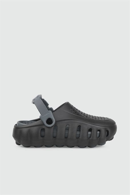 TWİNGO 26Y 2504 Kapalı Crocs Unisex Terlik Siyah Füme