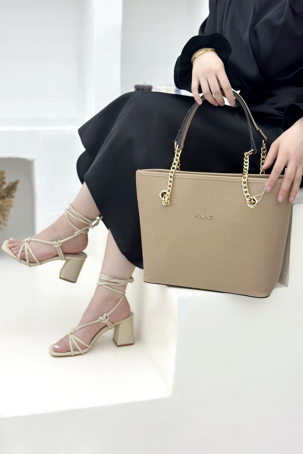 Armine Çanta 271 Vizon Lazer