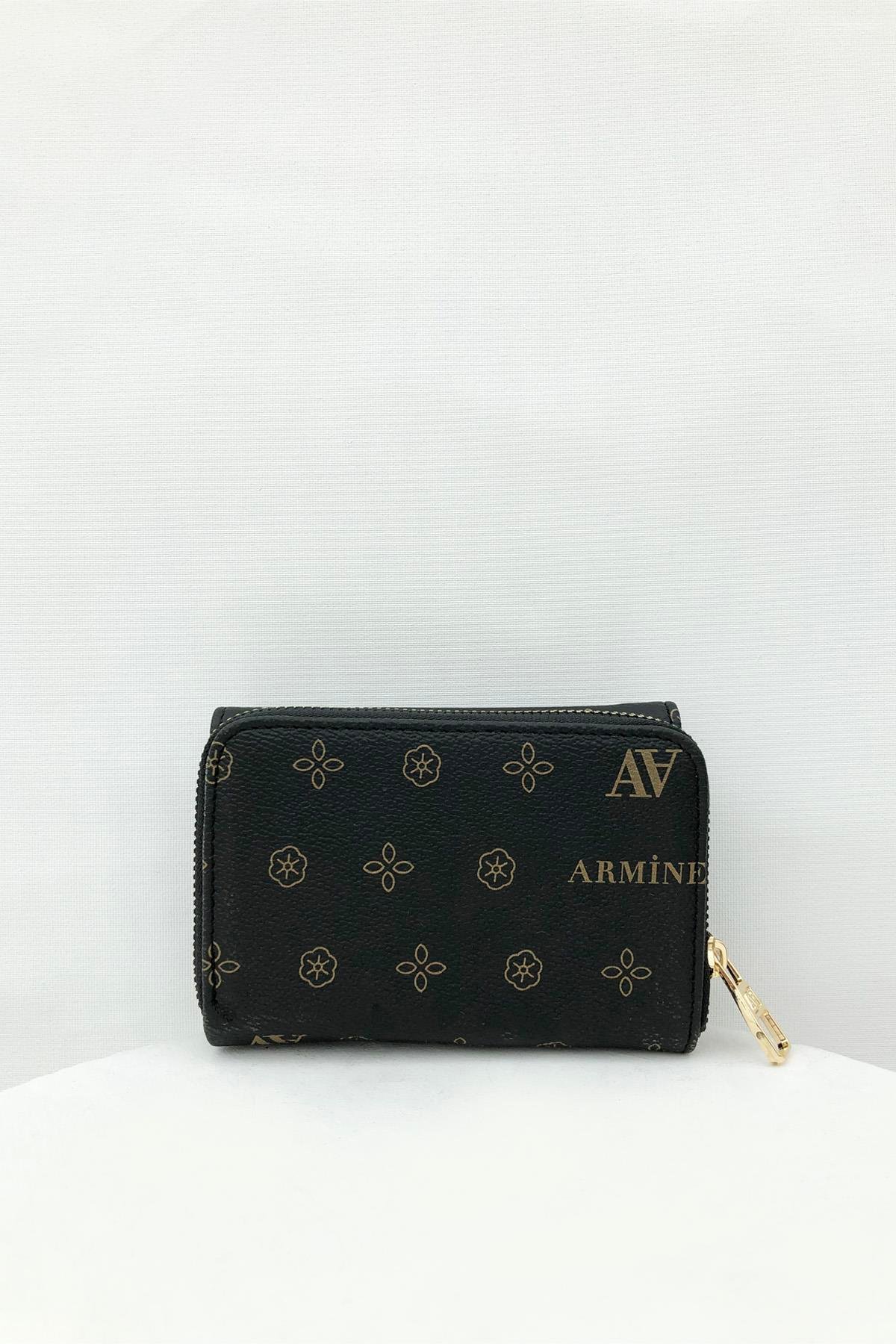 Armine Cüzdan C11 Siyah Baskılı