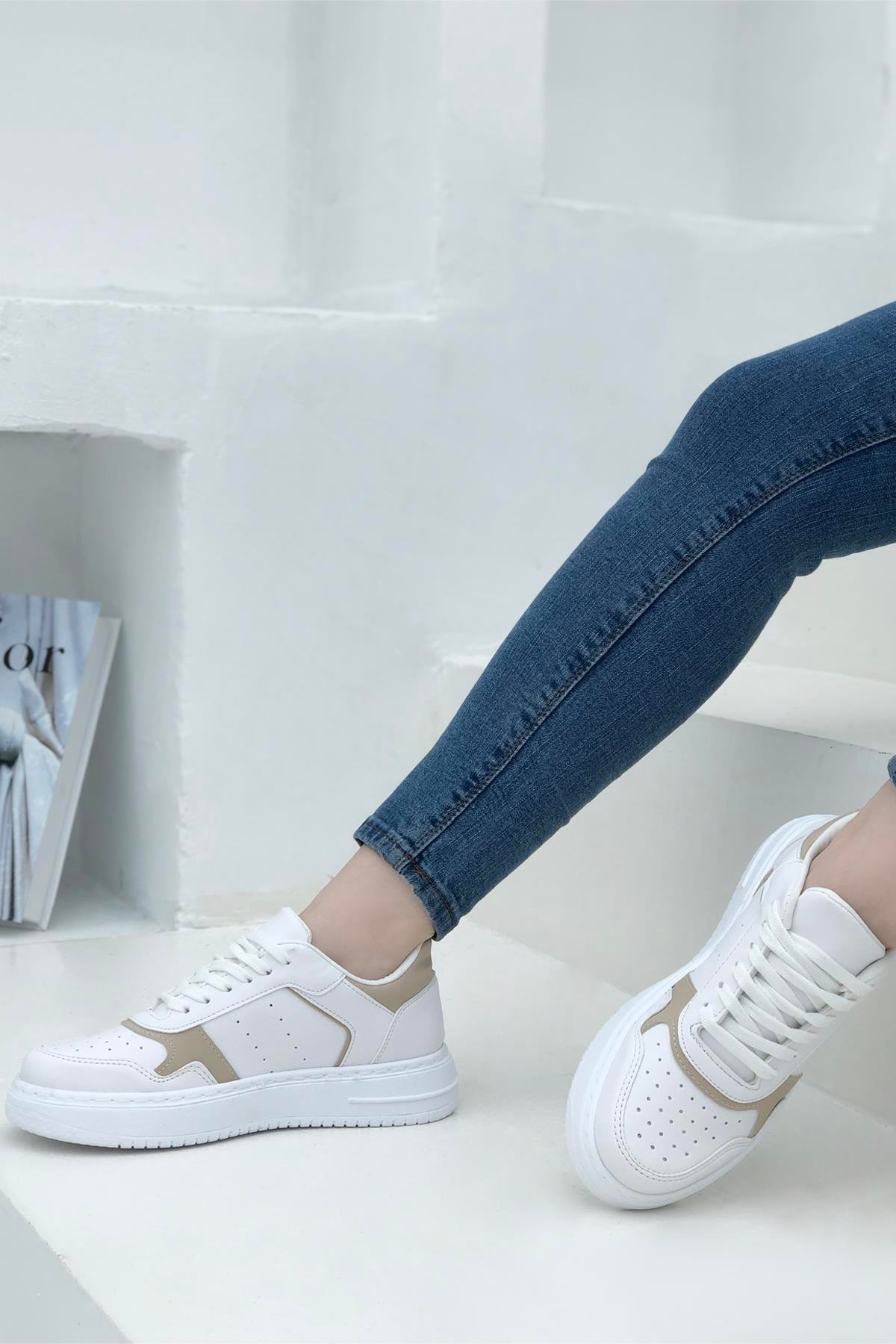 Beinsteps Camelia Kadın Sneaker Beyaz Nut