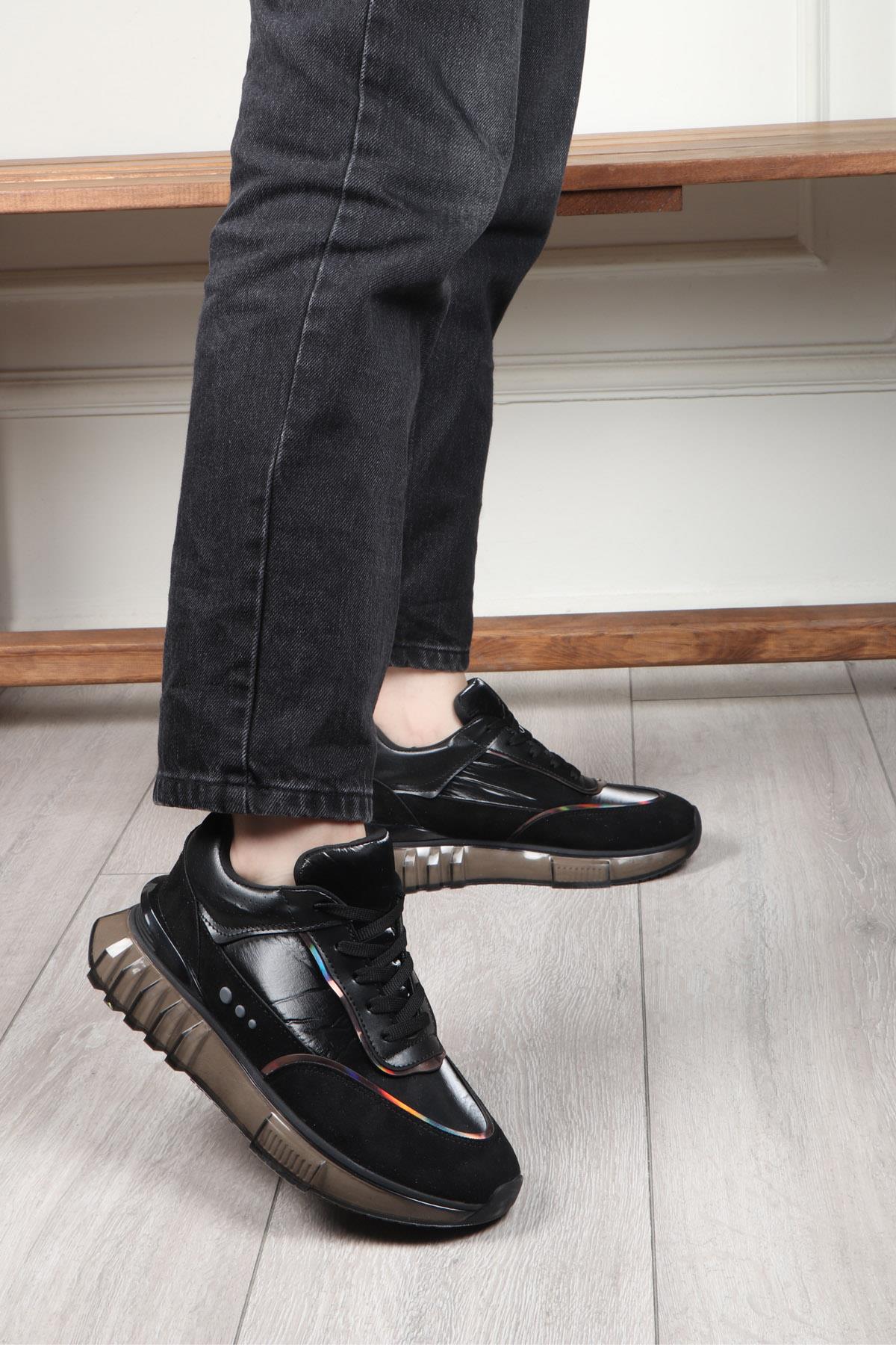 BEREL G228 Paraşüt Kadın Ayakkabı Siyah