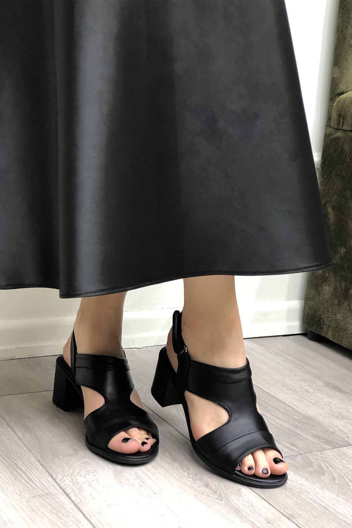 Cityzen 059 Kadın Deri Ayakkabı Siyah