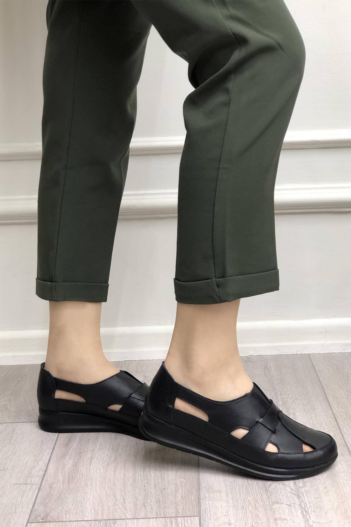 Cityzen 341 Kadın Deri Ayakkabı Siyah