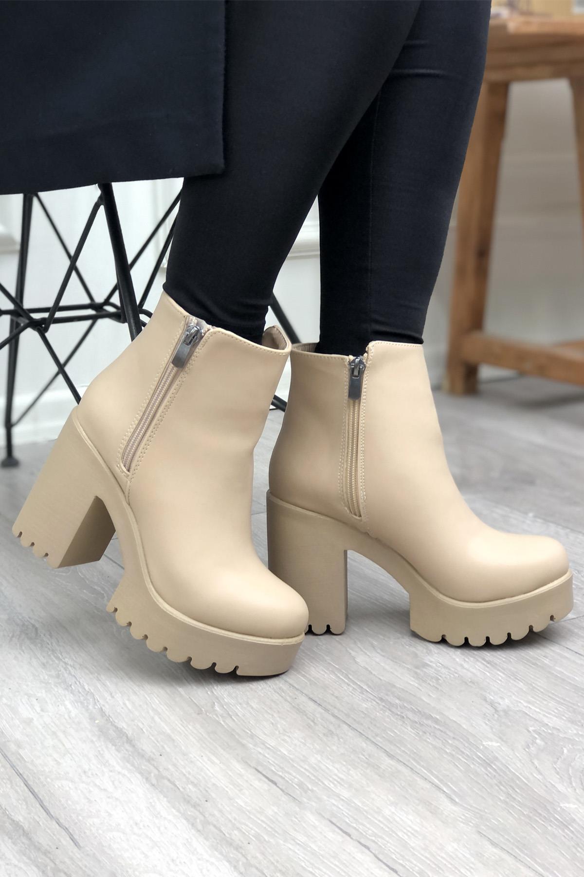 DORA 624 Yüksek Taban Kadın Bot Nut