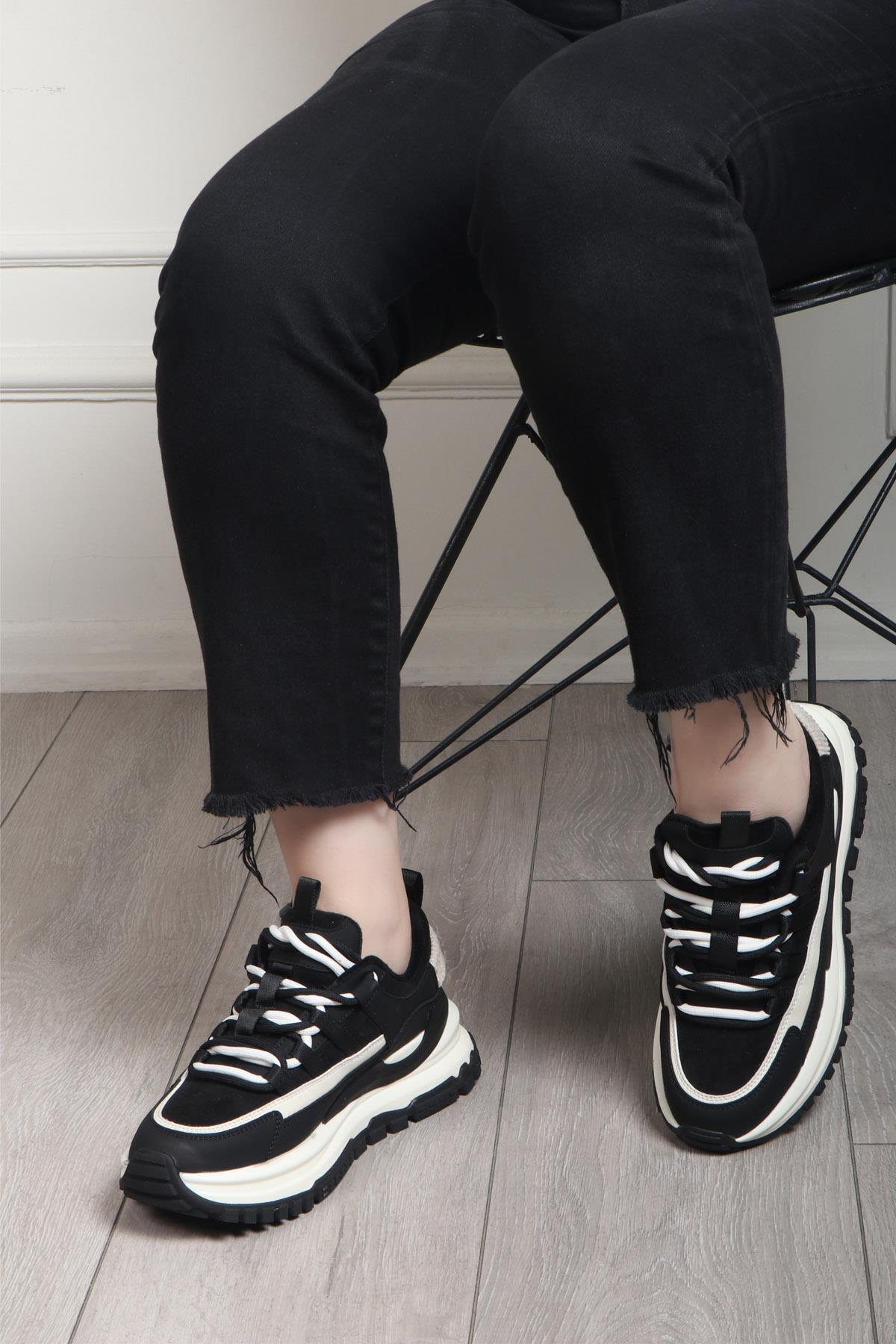 GUJA 24K-331 Kadın Spor Ayakkabı Siyah