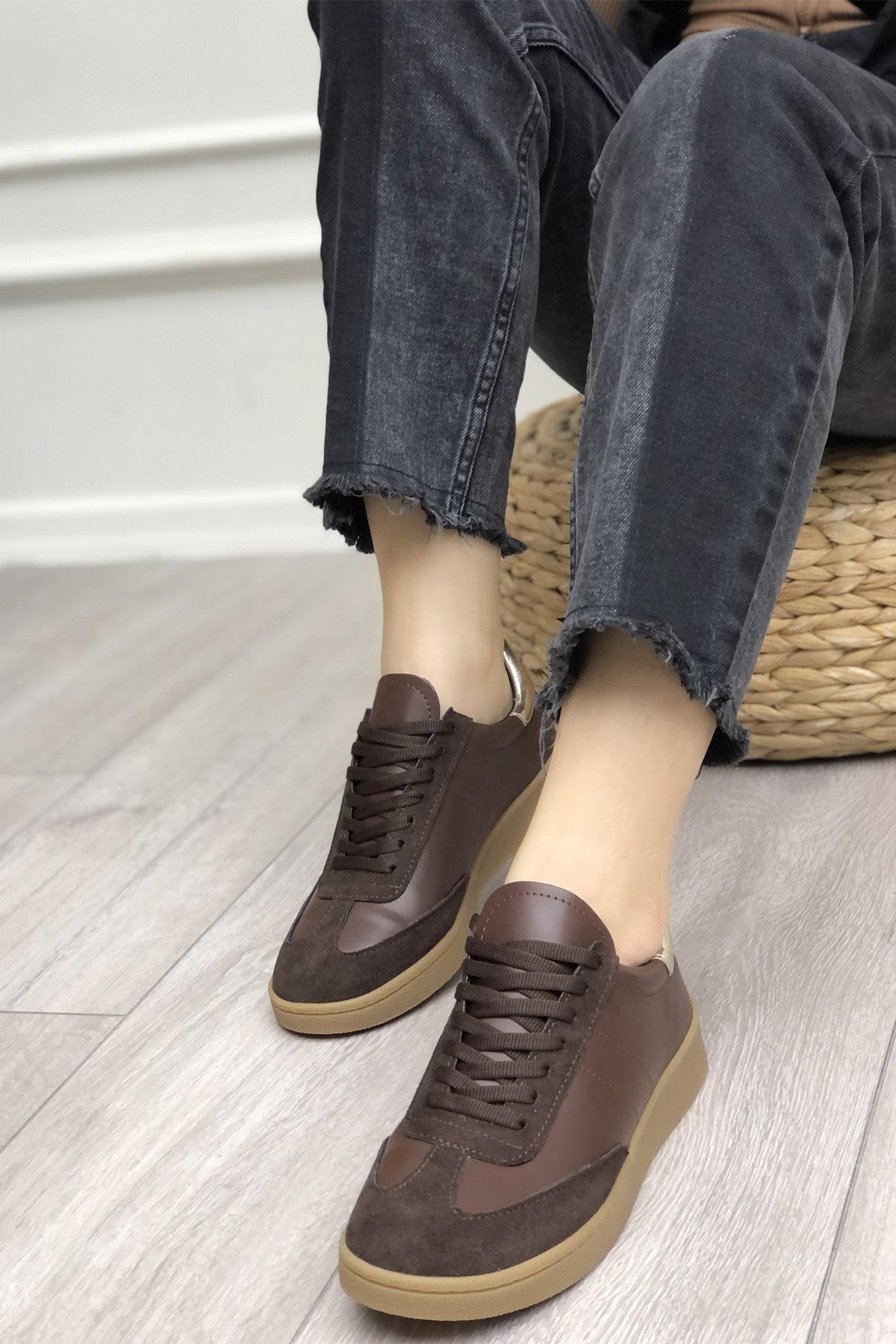Kadın Ayakkabı Kahve Altın MY BELLA SM-0441 