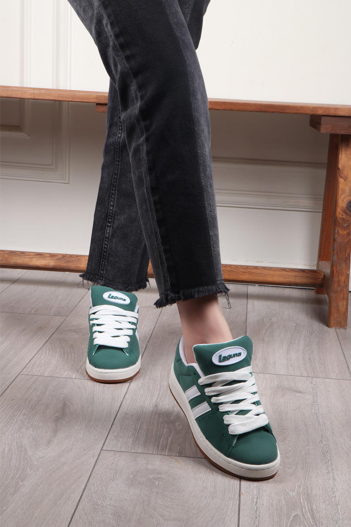 LAGUNA 2024-25 Unisex Spor Ayakkabı Yeşil Beyaz