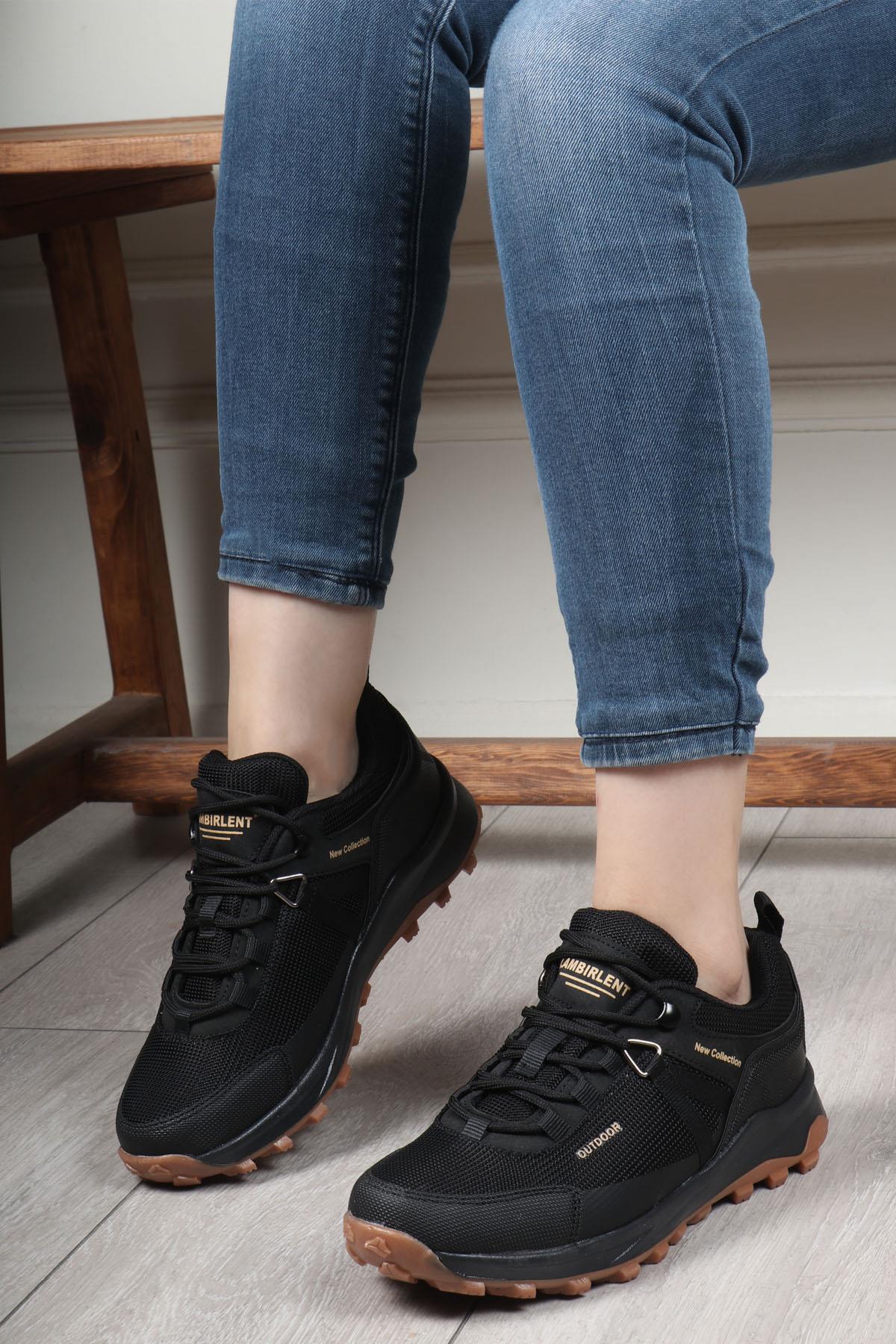 LAMBIRLENT 1300 Unisex Trekking Ayakkabı Siyah Krep