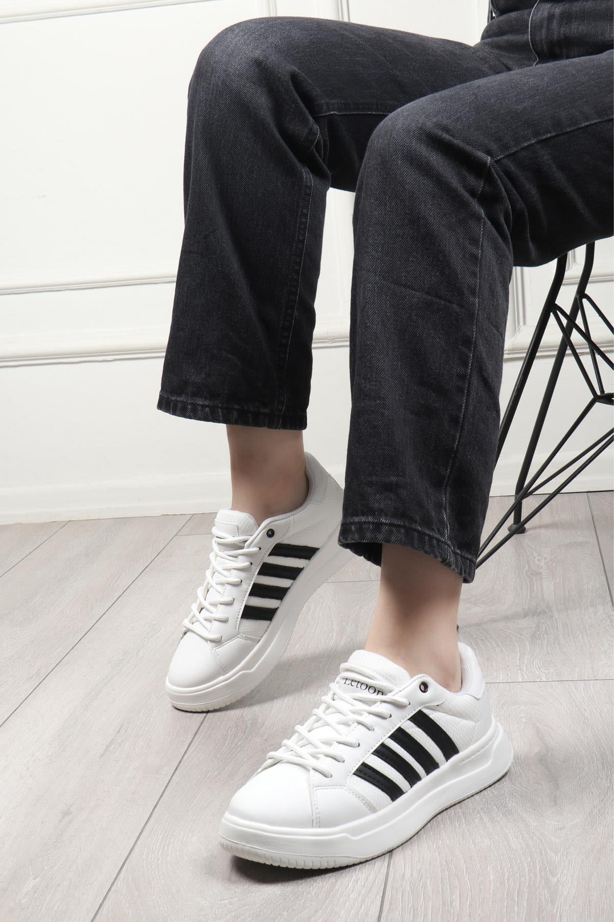 LETOON 2202 Unisex Spor Ayakkabı Beyaz