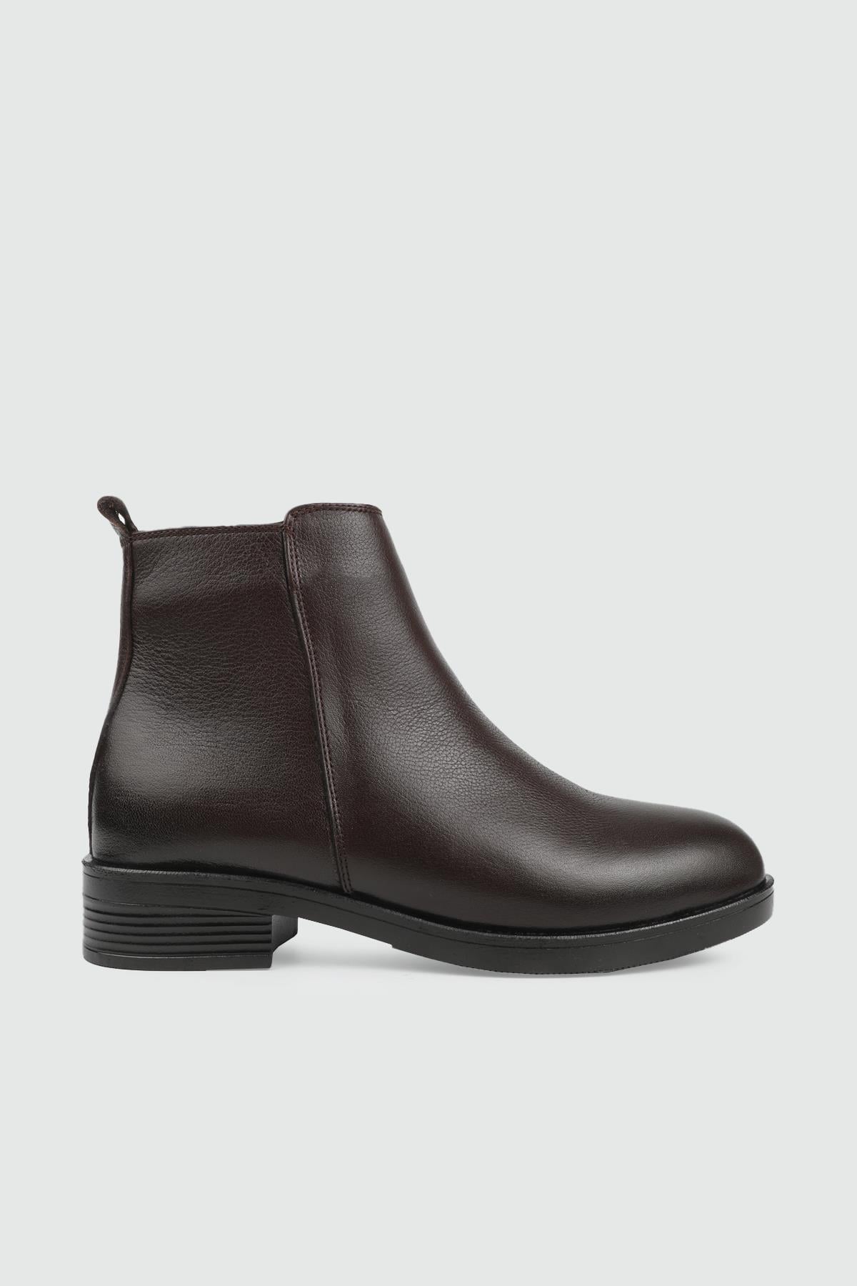 MY BELLA 25K 025-010 Kadın Deri Bot Kahve King
