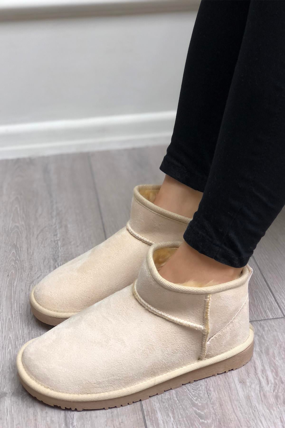My Bella LİYA UGG Kadın Bot Krem