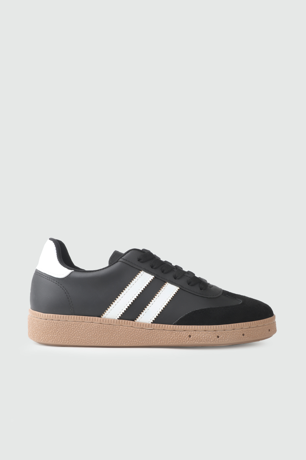 My Bella Ş-2 26Y Sanba Kadın Ayakkabı Siyah Cilt Siyah Süet
