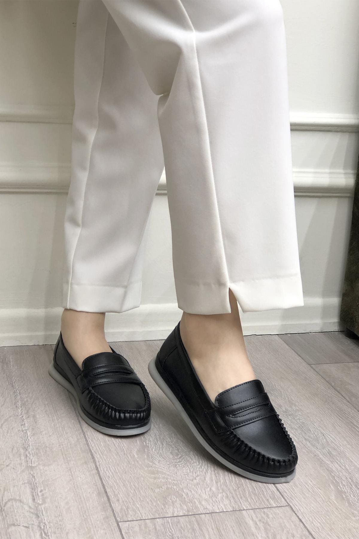 My Bella S-24140 Poliüretan Kadın Ayakkabı Siyah