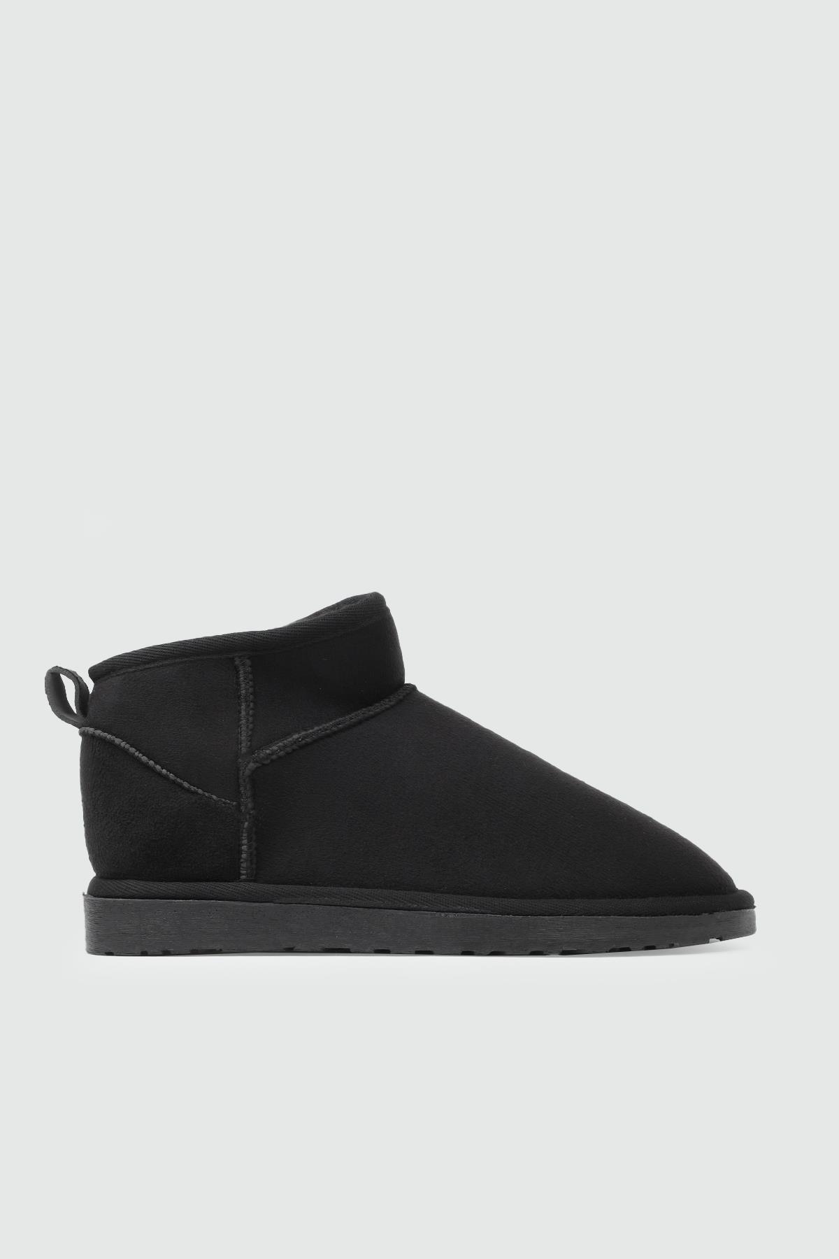 My Bella SDY-19 25K UB İnce Taban UGG Kadın Bot Siyah