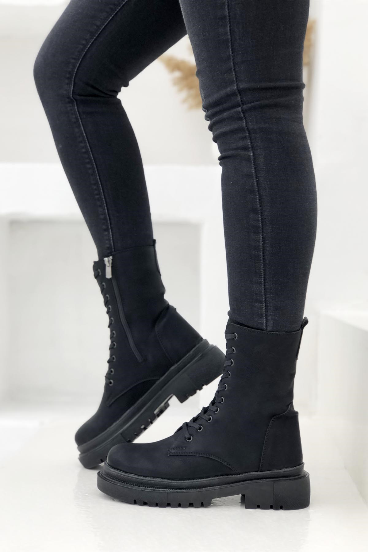 My Bella Sofia Ş-42 Kadın Postal Siyah Zümrüt