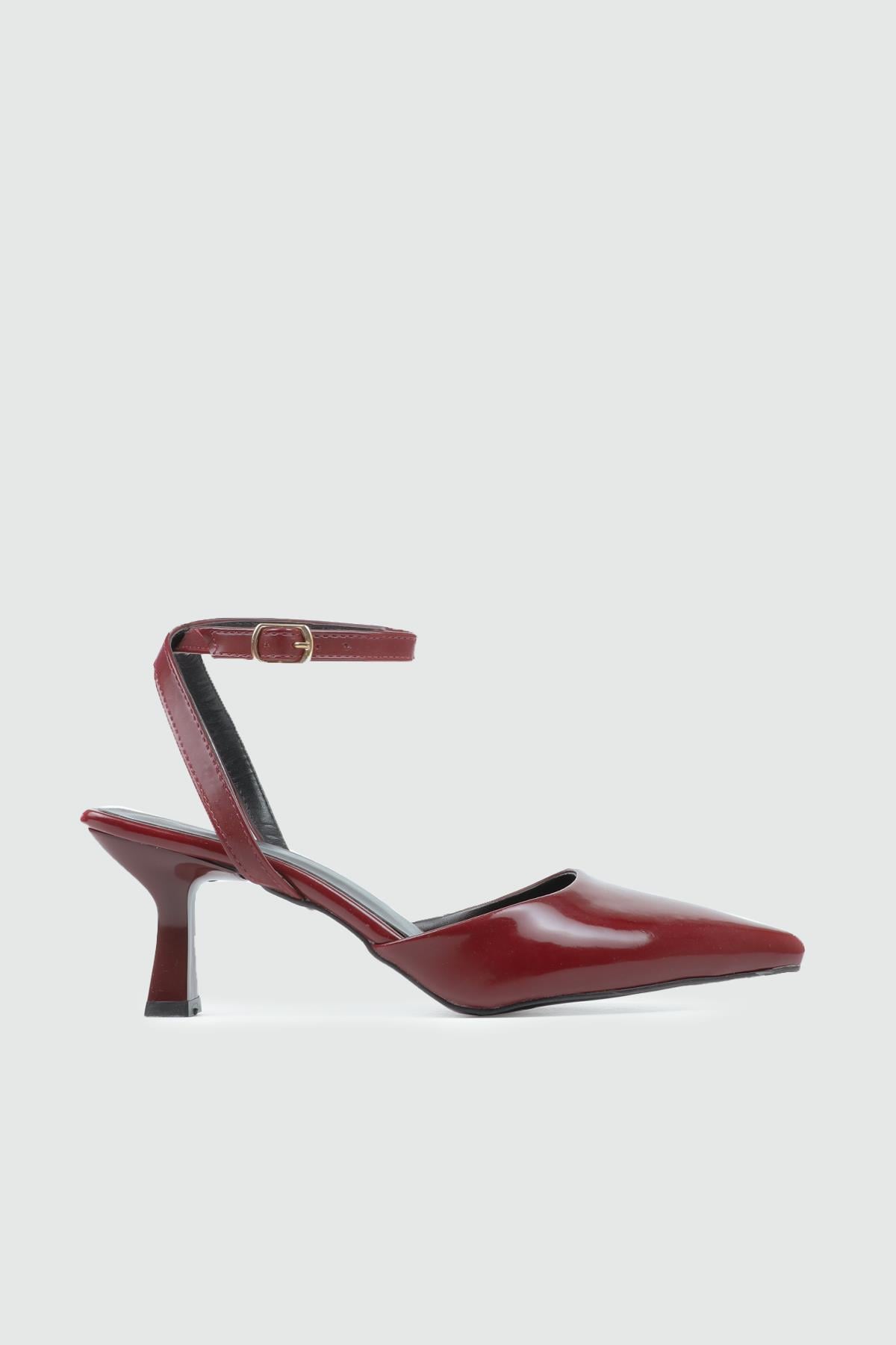 My Bella TRB-206 25Y Bershka Kadın Ayakkabı Bordo Rugan