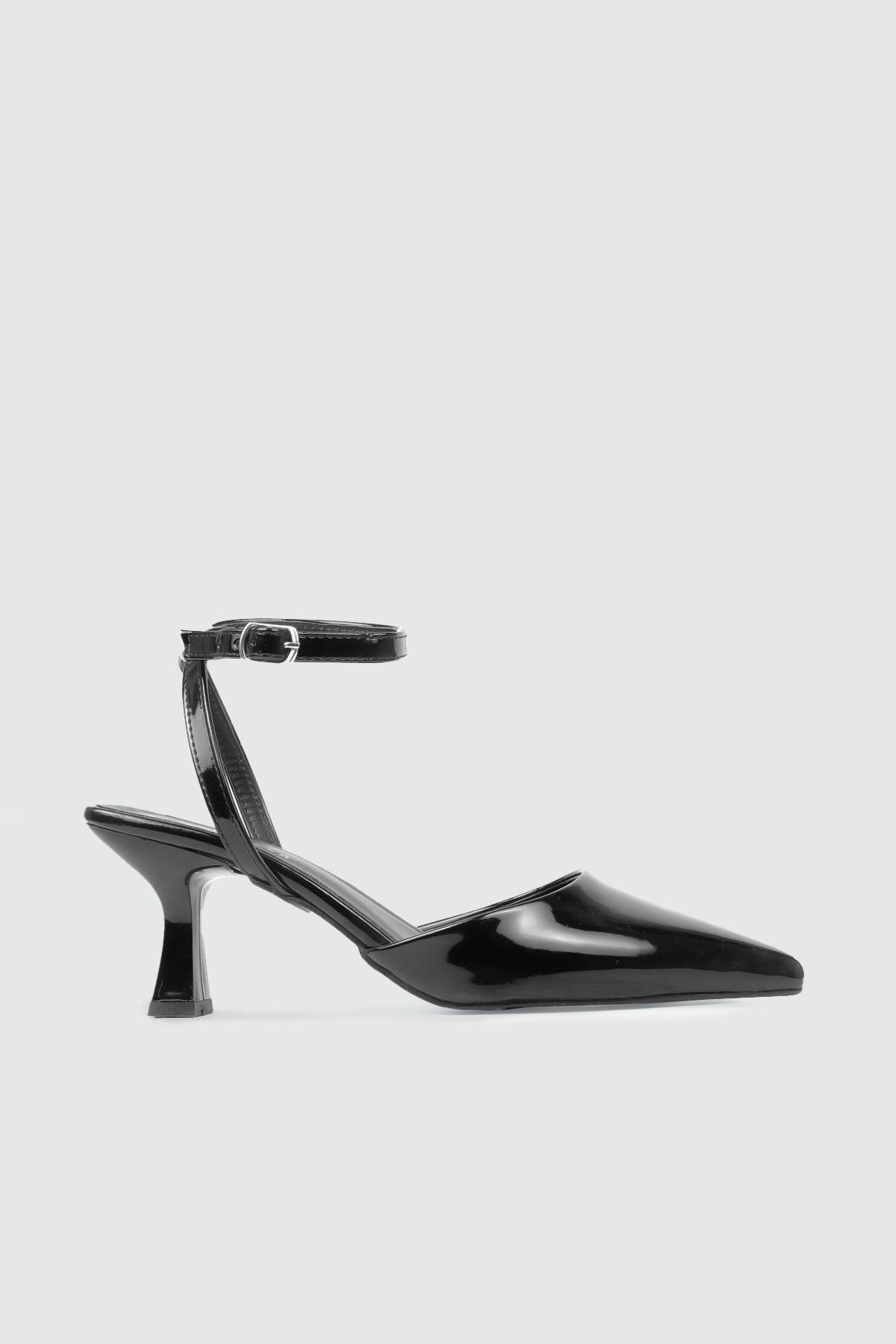 My Bella TRB-206 25Y Bershka Kadın Ayakkabı Siyah Rugan