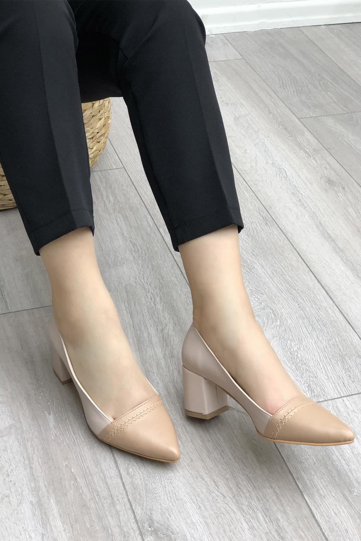 MYBELLA SRP-194 Kadın Ayakkabı Ten