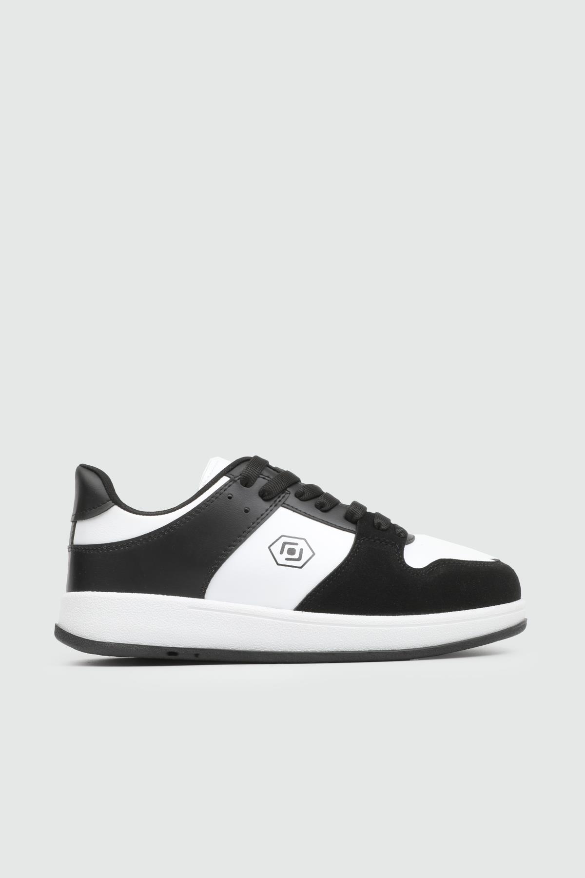 REBOUNT 2025 Unisex Spor Ayakkabı Siyah Beyaz