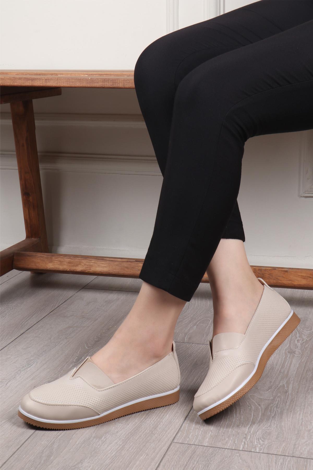 Umay 83 Termo Kadın Ayakkabı Bej