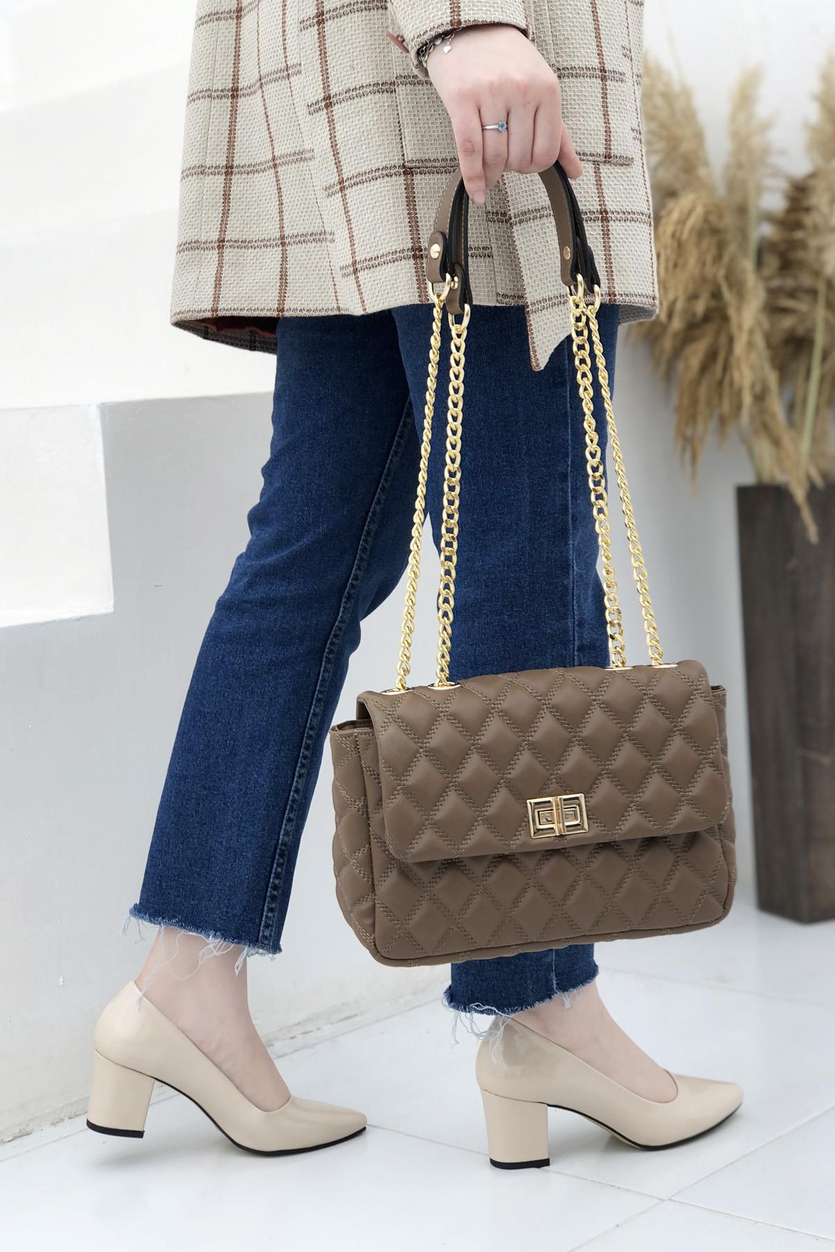 VARONA 1422 Kadın Çanta Vizon