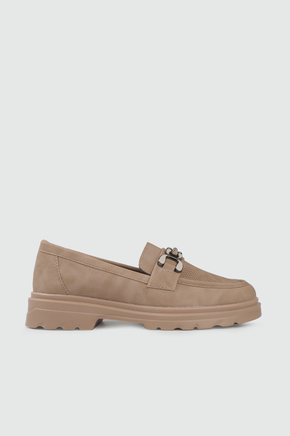 Wanetti 26-708 26Y YZ Poli  Loafer Kadın Babet Nut Kot