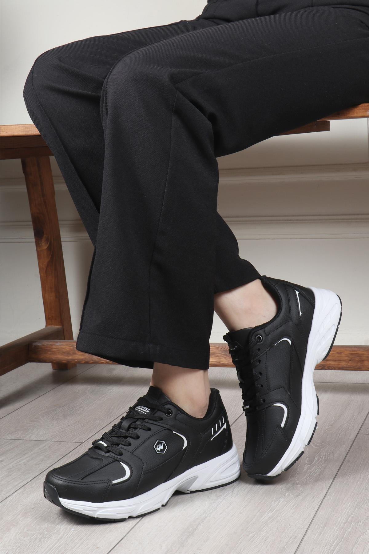 WİCKERS 2620 Unisex Spor Ayakkabı Siyah Beyaz