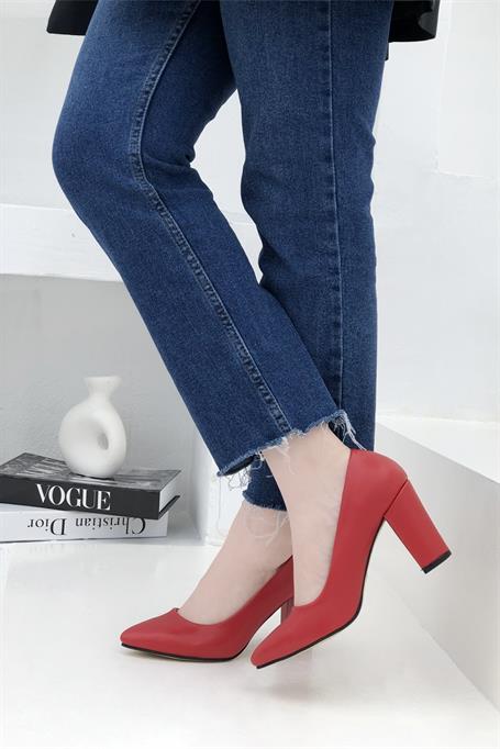 CARLA BELLA N-2600 Kadın Ayakkabı Kırmızı